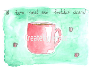 Bakkie doen, mok koffie Nr. 32