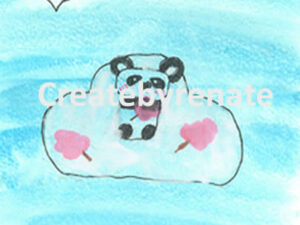 Panda op wolkje 60 (Merel)